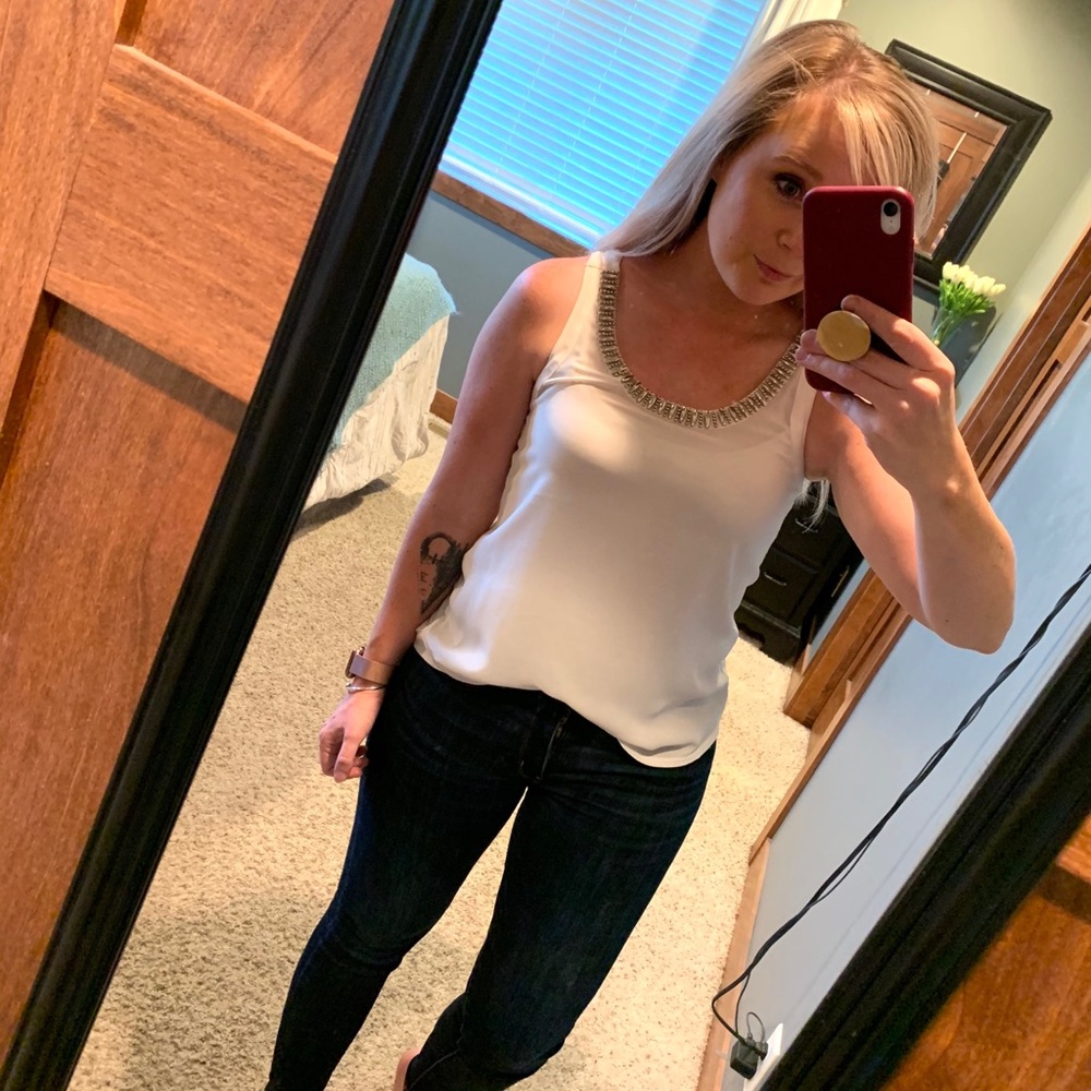 Express beaded tank top